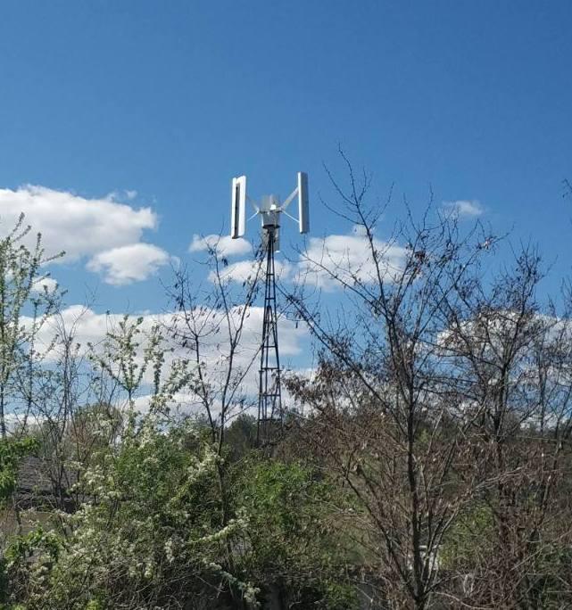 Вітрогенератор вертикальний Вихор 2 кВт (26339514) - фото 2 Вітрогенератор вертикальний Вихор 2 кВт (26339514) - фото 2