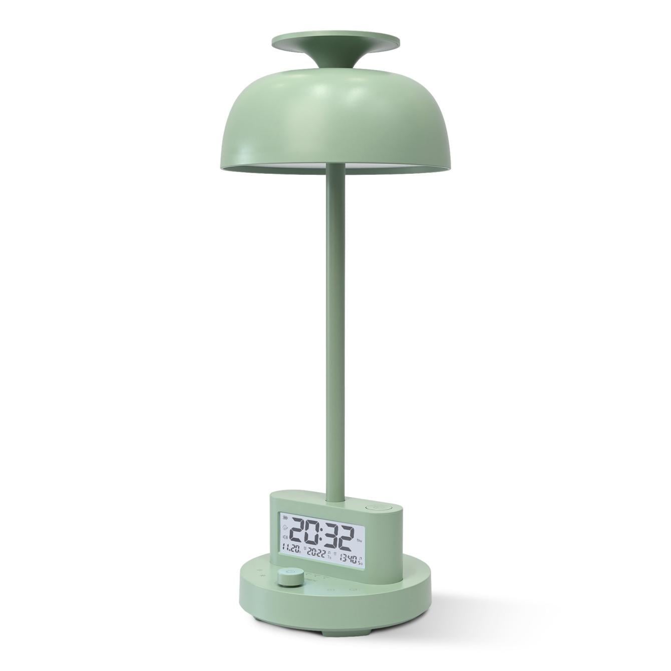 Настольная лампа с аккумулятором Videx VL-TF24G LED 8W 4000K RGB будильник и часы Green Настольная лампа с аккумулятором Videx VL-TF24G LED 8W 4000K RGB будильник и часы Green