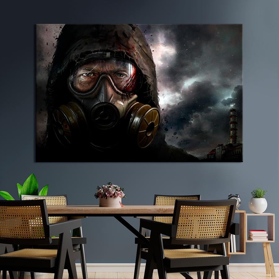 Настенний декор Культовая игра S.T.A.L.K.E.R. 2: Heart of Chornobyl 80x54 см (A221-1) - фото 1