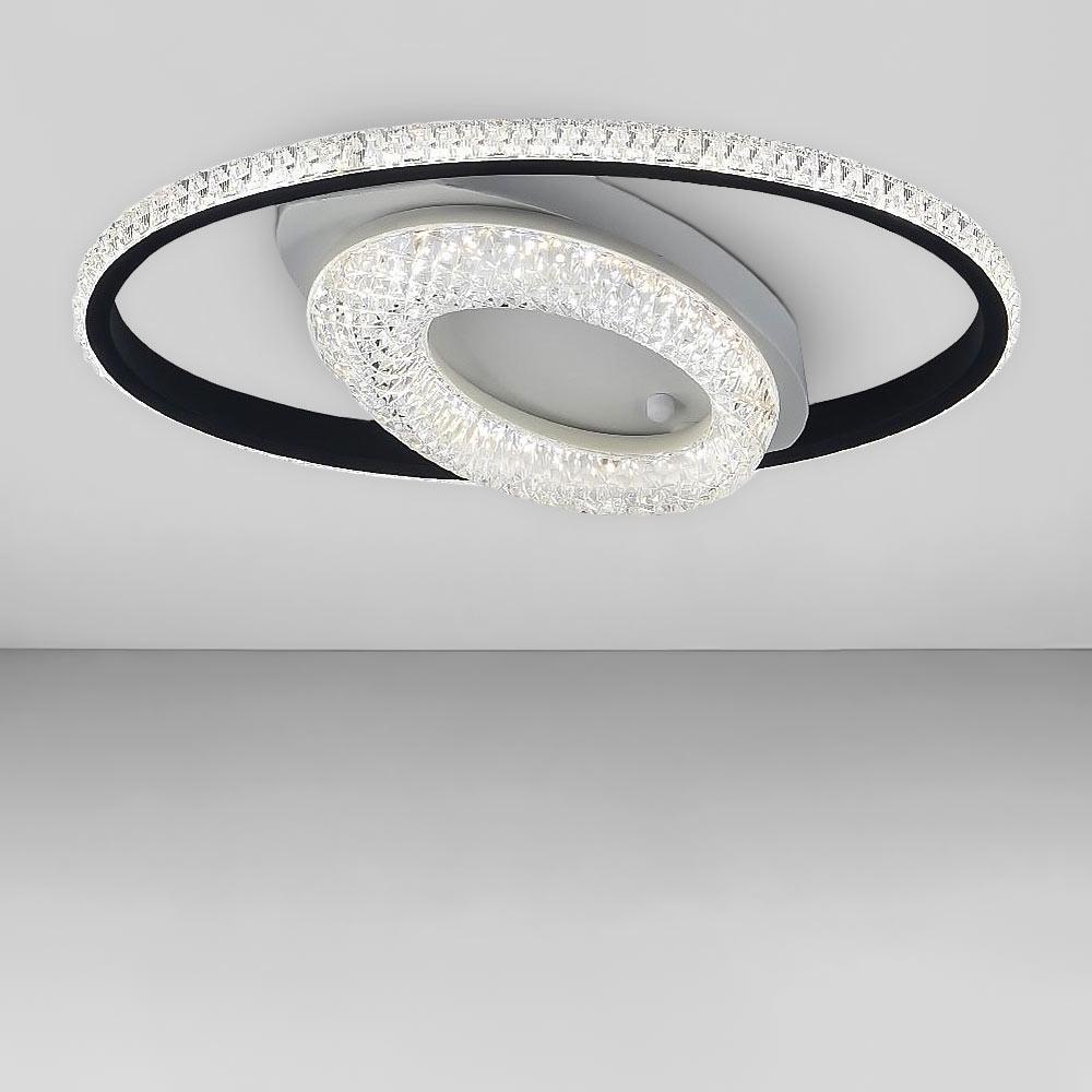 Люстра потолочная светодиодная Led Light House SC-19014-360х210 WH+BK 3000-6500K 46W 360х210х60 мм Белый/Черный Люстра потолочная светодиодная Led Light House SC-19014-360х210 WH+BK 3000-6500K 46W 360х210х60 мм Белый/Черный
