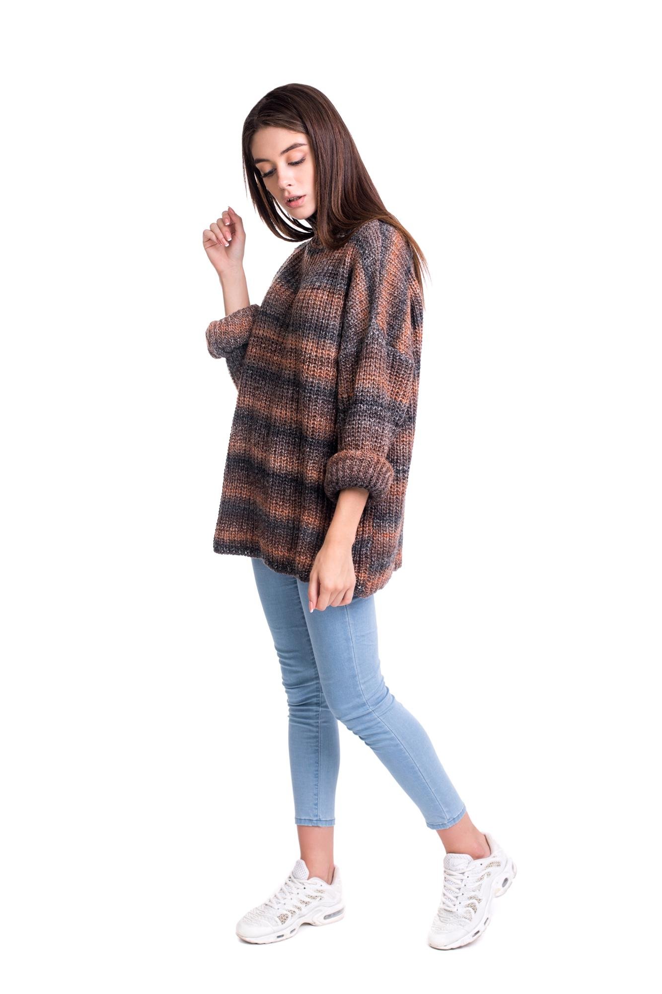 Свитер женский Bakhur oversize Оранжевый меланж (3167) - фото 2 Свитер женский Bakhur oversize Оранжевый меланж (3167) - фото 2