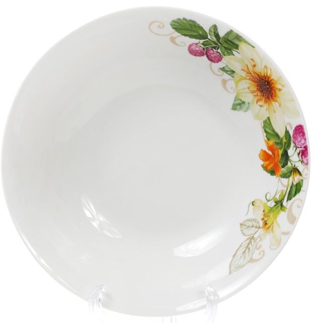 Салатник фарфоровый Летняя фантазия 1200 мл Ø 23 см (BD-970-235)