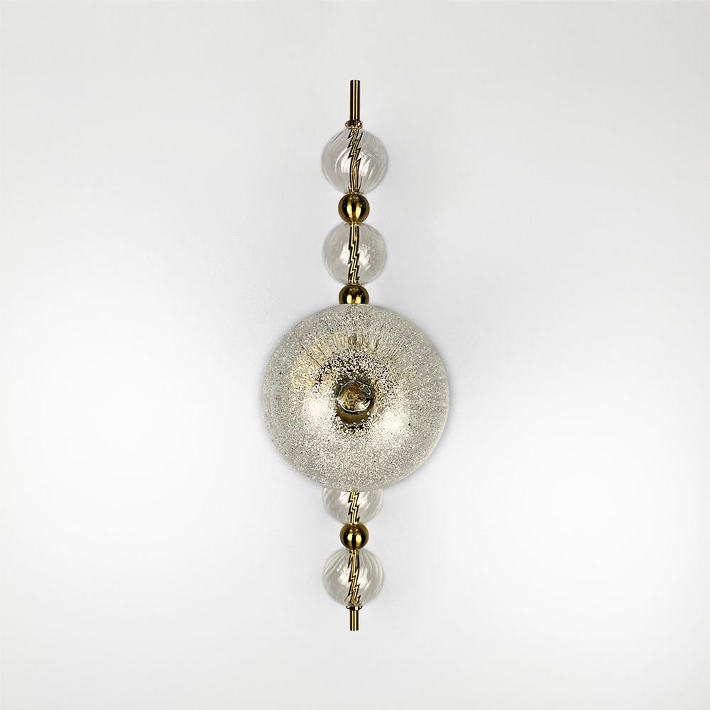 Бра современное линейное в стиле Постмодерн Латунь (WBM 48/1)