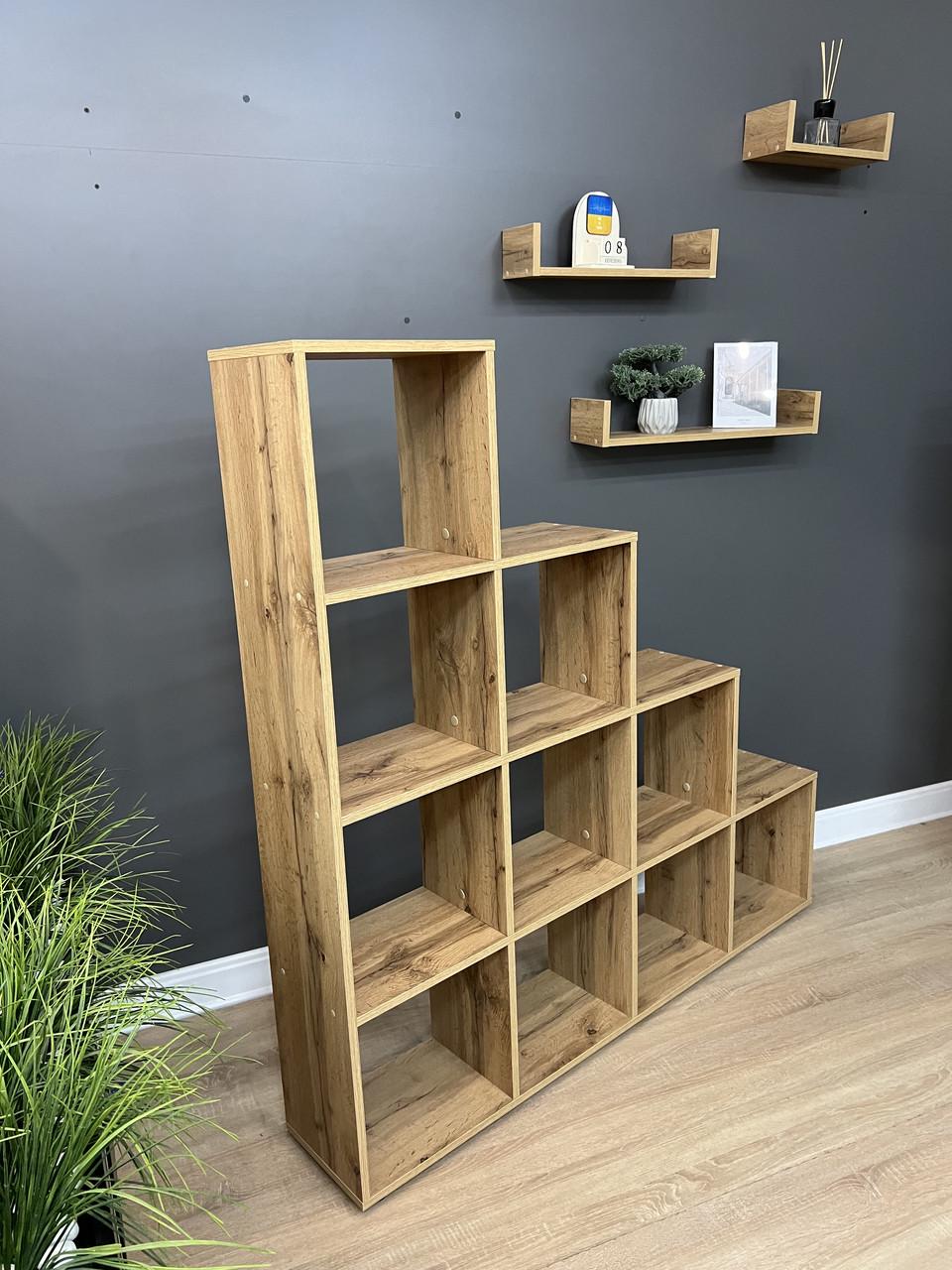 Стелаж А-5 на 10 комірок 1425х1400х252 мм Дуб Аппалачі - фото 6 Стелаж А-5 на 10 комірок 1425х1400х252 мм Дуб Аппалачі - фото 6