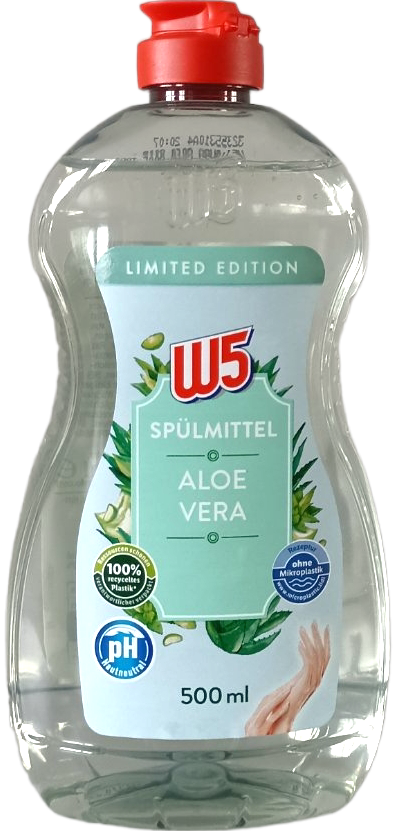Средство для мытья посуды W5 Aloe vera 500 мл (18358)