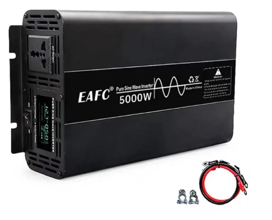 Инвертор автомобильный Power POS EAFC DC-AC 12V-220V 5000 W 5 кВт чистая синусоида - фото 1