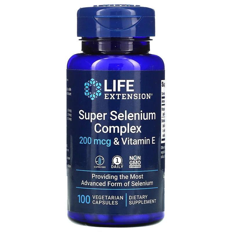 Селен суперкомплекс Life Extension Super Selenium Complex 200 мкг 100 вегетарианских капс.