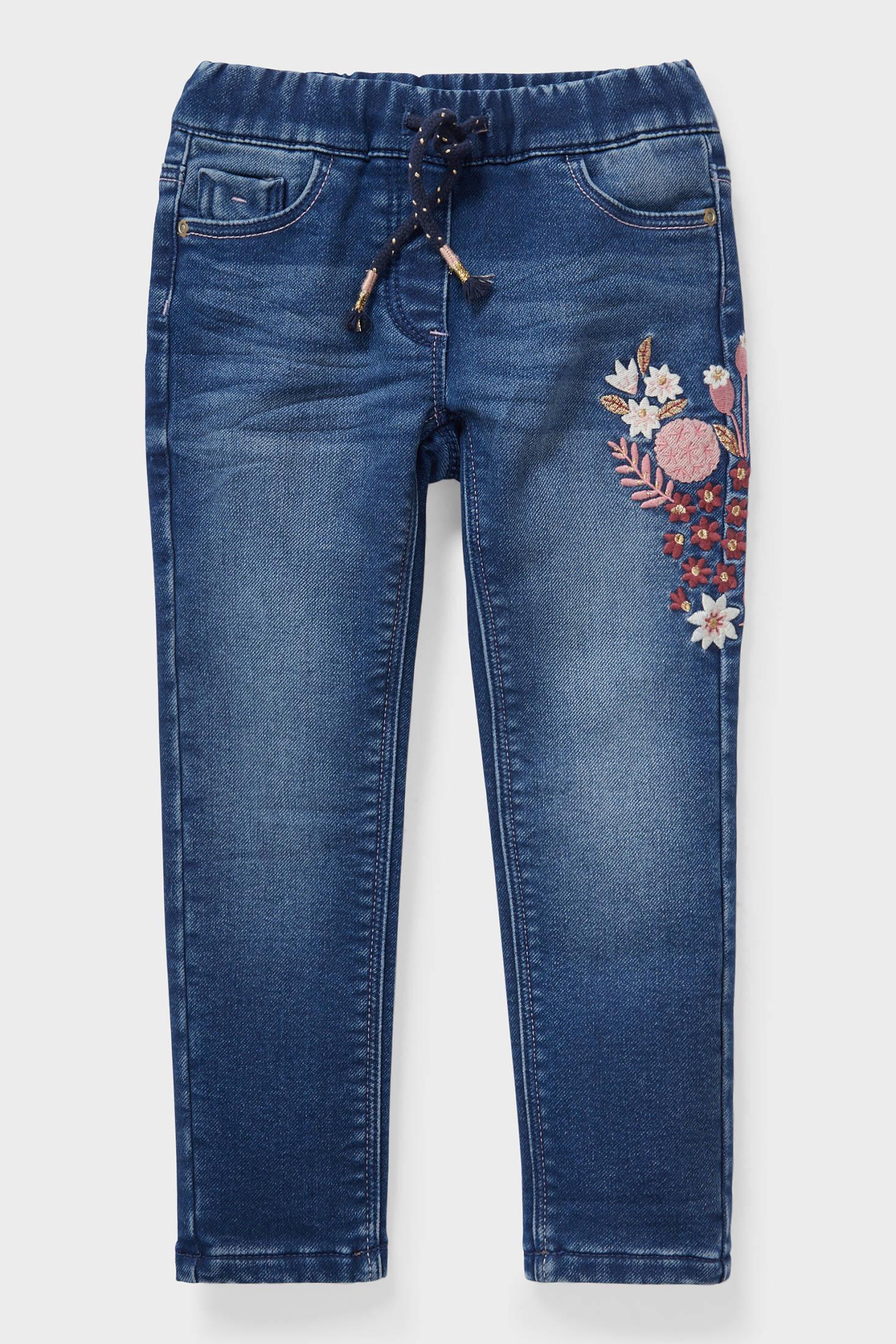 Джинси дитячі C&A для дівчинки з начосом 134 розмір Синій (2146917)