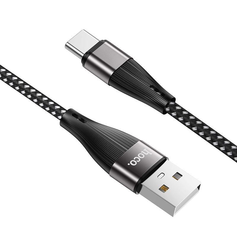 Кабель інтерфейсний Hoco X57 USB-Type-C 1 м Black (25116) Кабель інтерфейсний Hoco X57 USB-Type-C 1 м Black (25116)