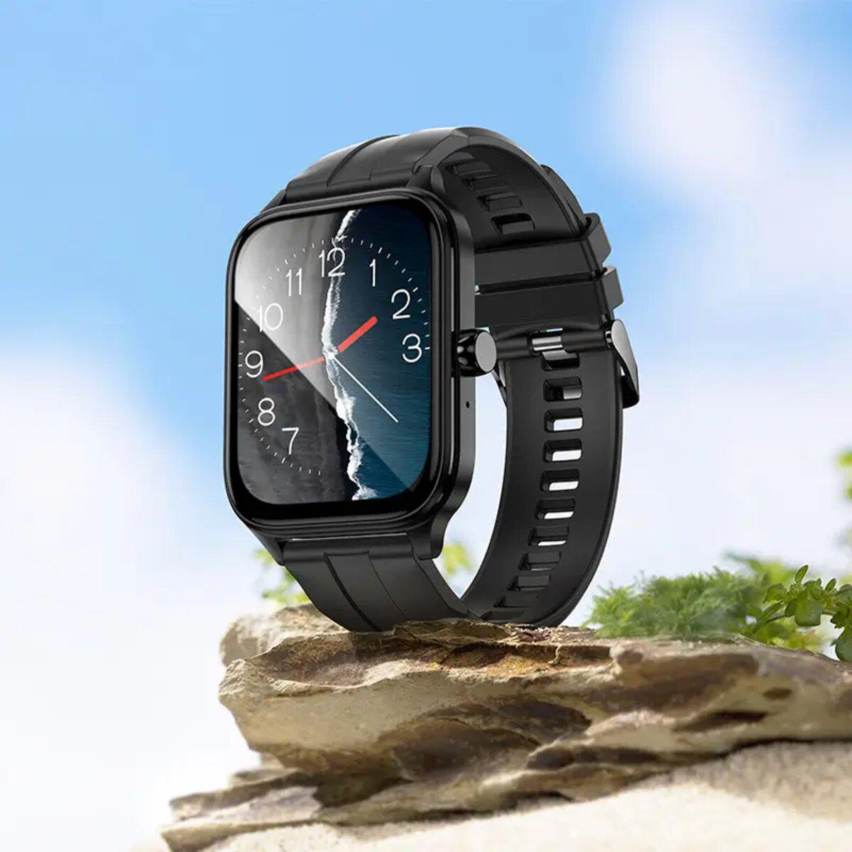 Смарт-годинник Hoco Y27 Smart Sports Watch Call Version 1,95" BT5.0 230 mAh Black (6942007645430) - фото 4 Смарт-годинник Hoco Y27 Smart Sports Watch Call Version 1,95" BT5.0 230 mAh Black (6942007645430) - фото 4