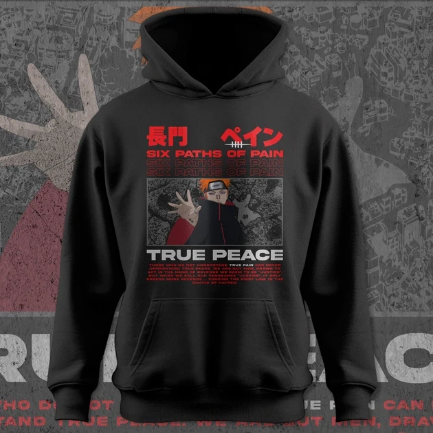 Худи для подростка мальчика с принтом Наруто Пейн 3 150 см (Anime11247)