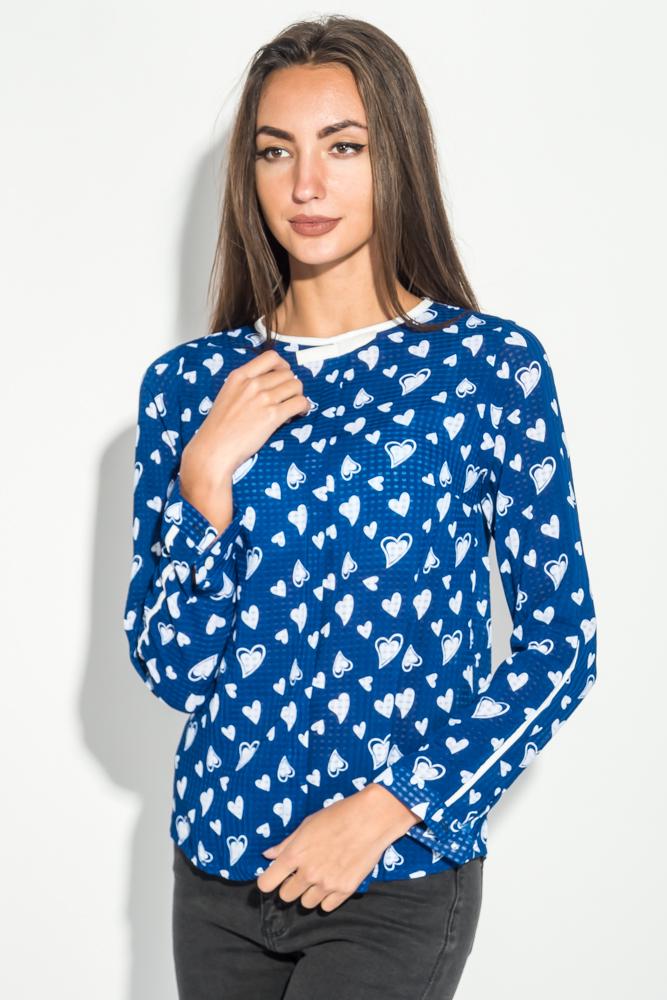 Блузка женская Kamomile 115R170 р. 36 Синий/Белый