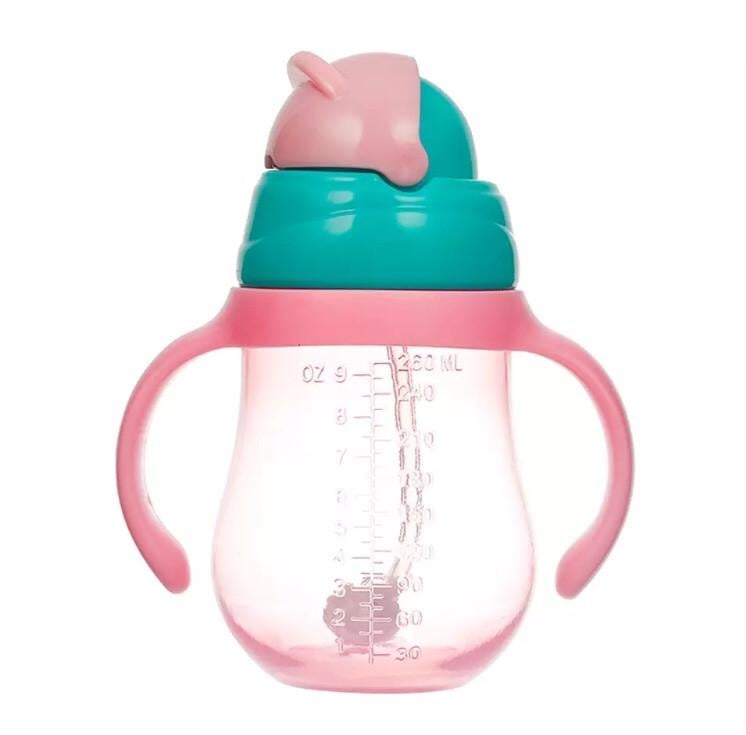 Поильник непроливайка Bimbo 260-ML с силиконовой трубочкой 260 мл Розовый (1204580824) Поильник непроливайка Bimbo 260-ML с силиконовой трубочкой 260 мл Розовый (1204580824)