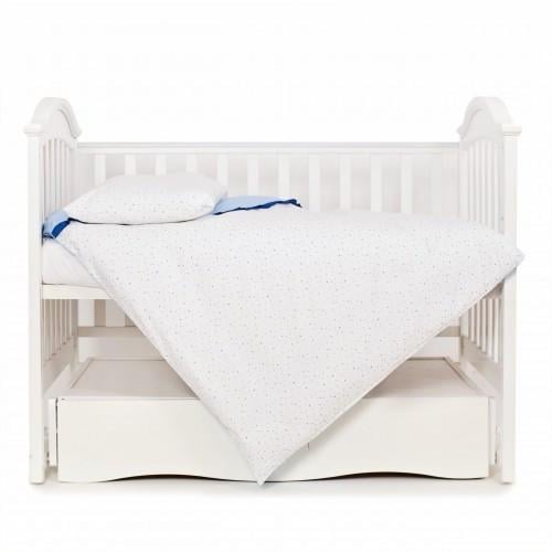 Комплект постельного белья детский Twins Premium Starlet 3 элемента Серый/Синий (T6062)