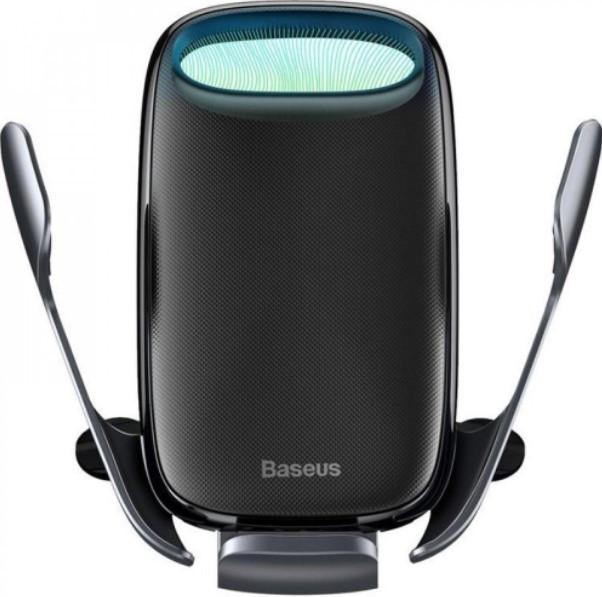Тримач автомобільний Baseus Milky WXHW02-01+ з бездротовою зарядкою (000535100)