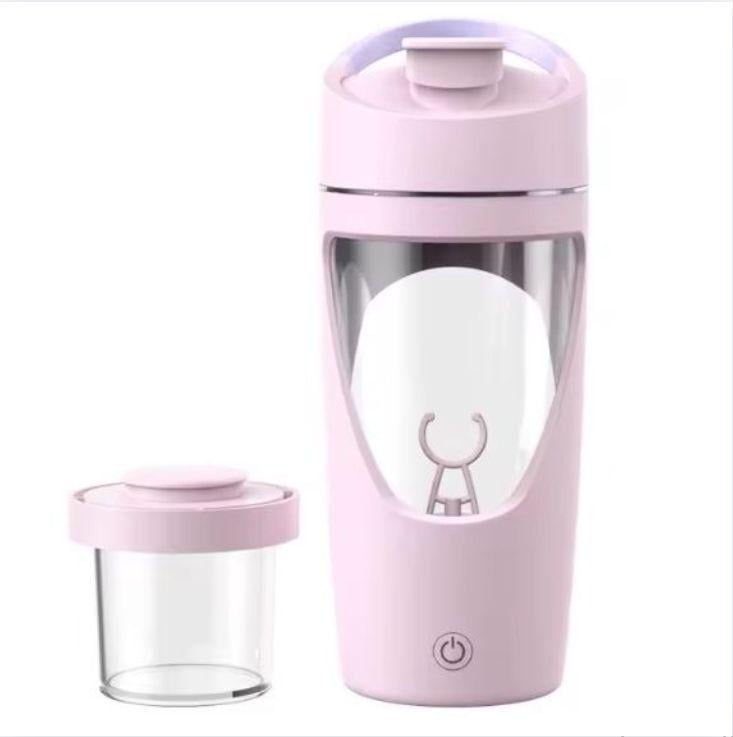 Шейкер электрический аккумуляторный 700 мл Розовый (2653959663)