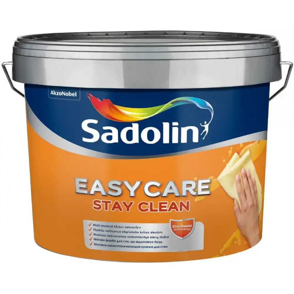 Краска для стен грязеотталкивающая матовая Sadolin EasyCare 2,33 л BC Бесцветный (2889763199)
