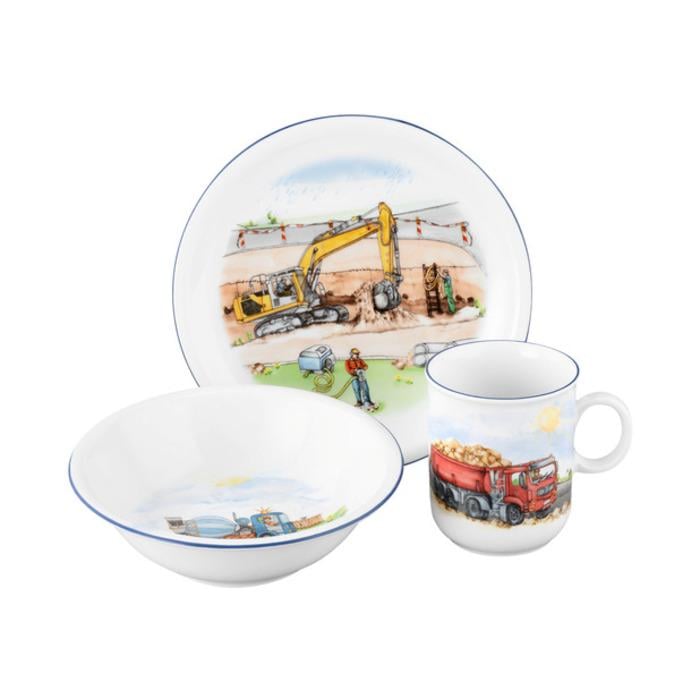Набір дитячого посуду Seltmann Weiden Auf der Baustelle Сompact 3 пр.