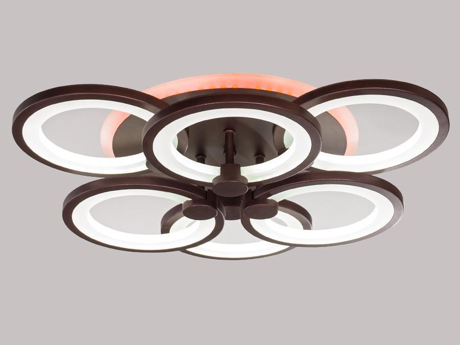 Люстра потолочная Octav с диммером и LED подсветкой 105 Вт (MX2280/3+3S CF)