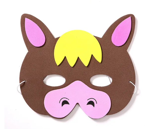 Маска для детей Корова One size Разноцветный (51029)