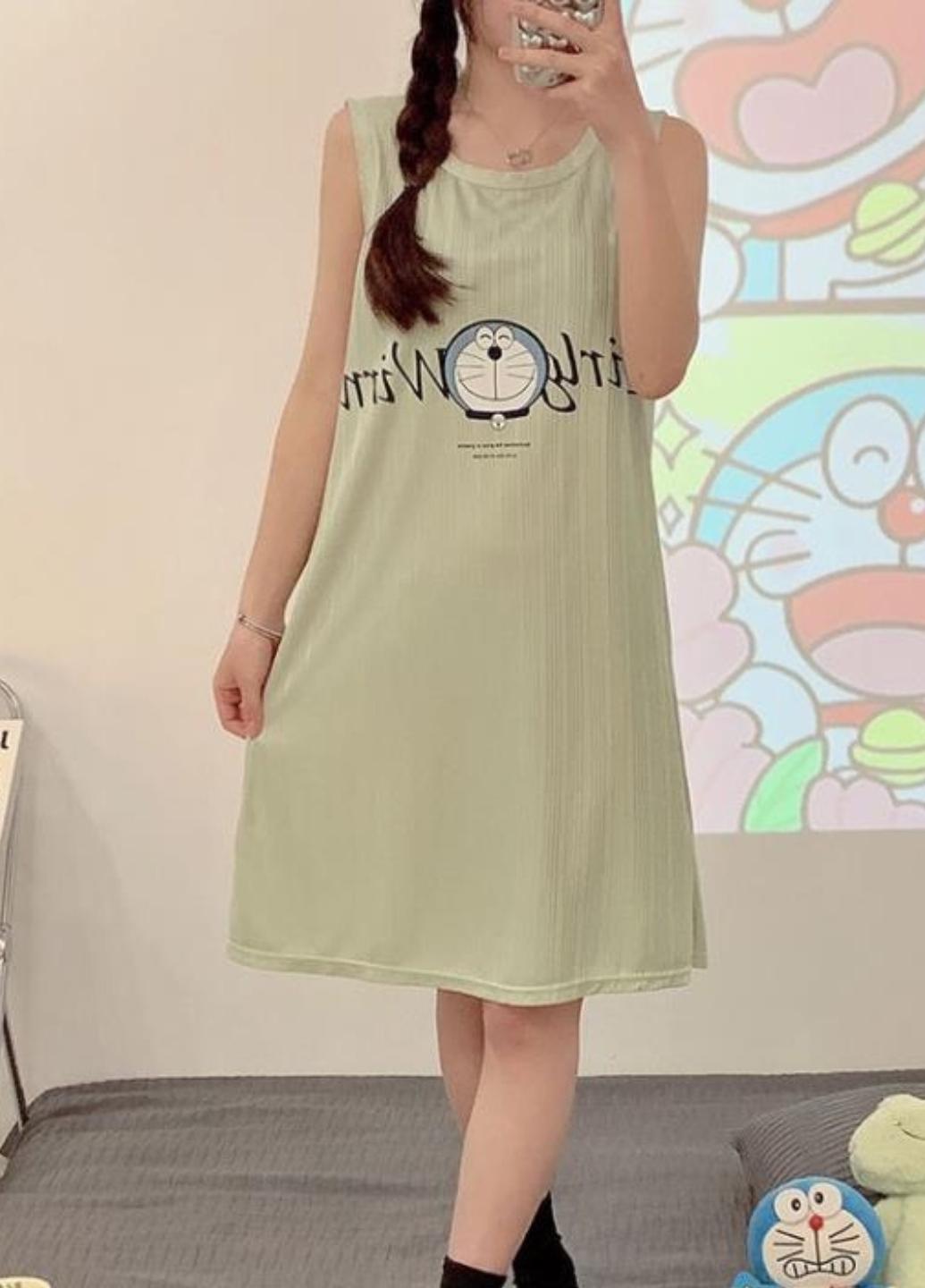 Ночная рубашка женская Fun and Comfort L Зеленый (1710-44) - фото 2 Ночная рубашка женская Fun and Comfort L Зеленый (1710-44) - фото 2