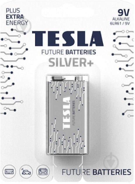 Батарейки TESLA 9V SILVER+ 6LR61 1 штука