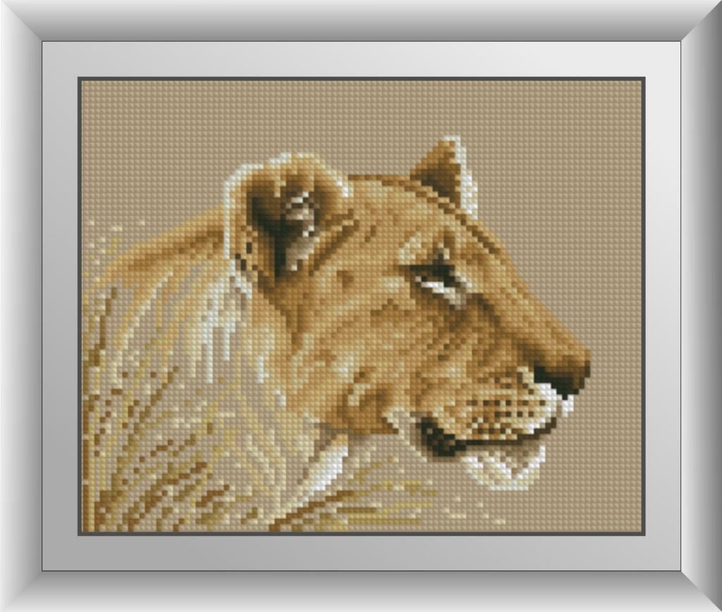 Алмазная мозаика Dream Art Тигрица 20x25 см (DA.30232)