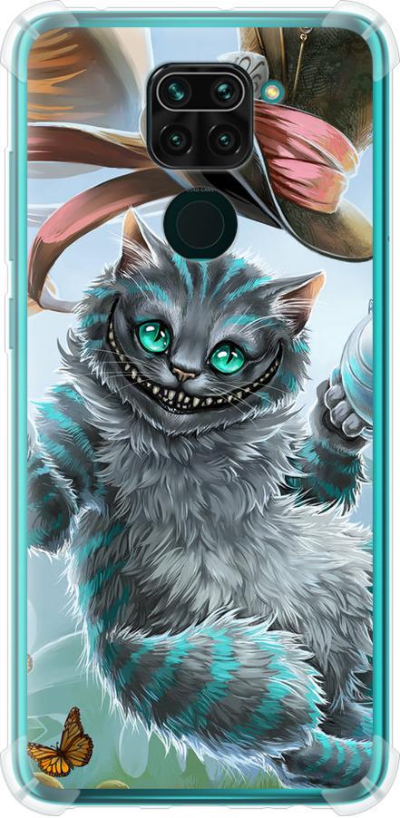 Чехол на Xiaomi Redmi Note 9 Чеширский кот 2 (3993sp-2017-42517)