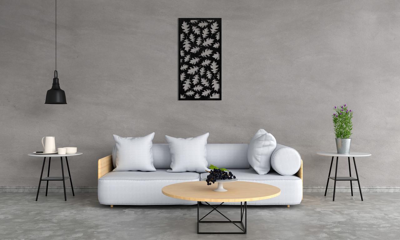 Декоративное панно на стену Upwood Decor Leaf Carpet 12 120х62,8 см Black (1576967301)