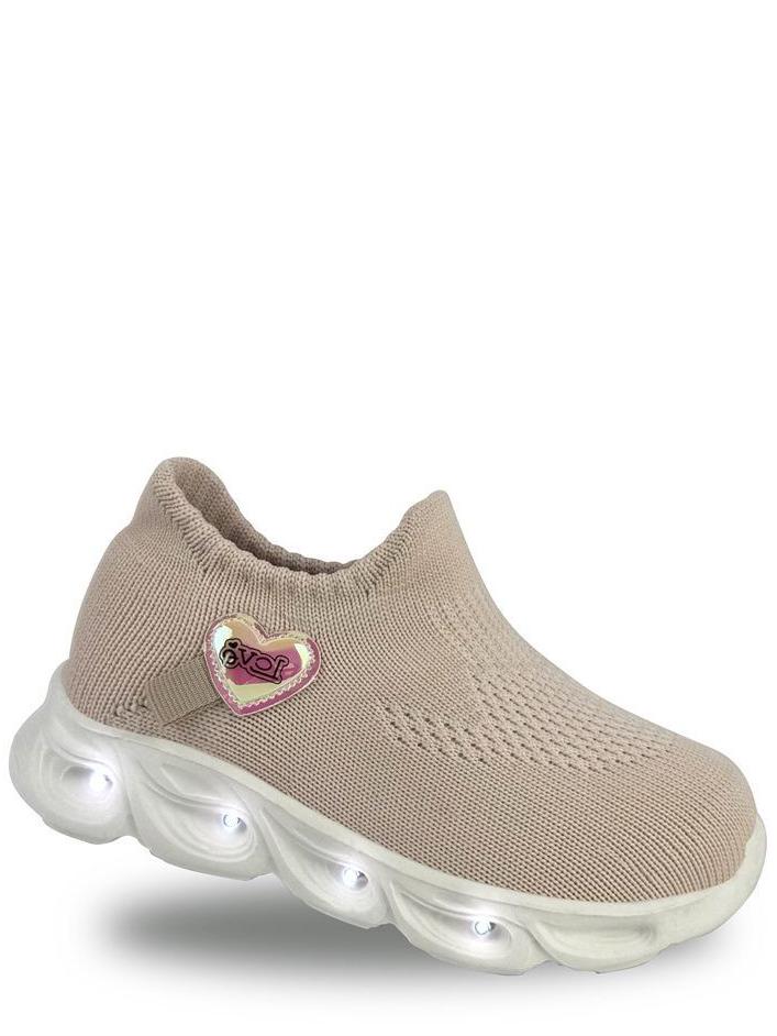 Кроссовки текстильные с LED подстветкой Jong Golf BN11411-3 р. 26 Персиковый