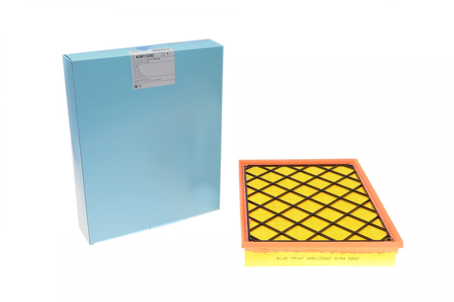 Фильтр воздушный BLUE PRINT для BMW X5 E70 3,0 sd 06-13/X6 E71 35 d 08-14 (ADB112202)