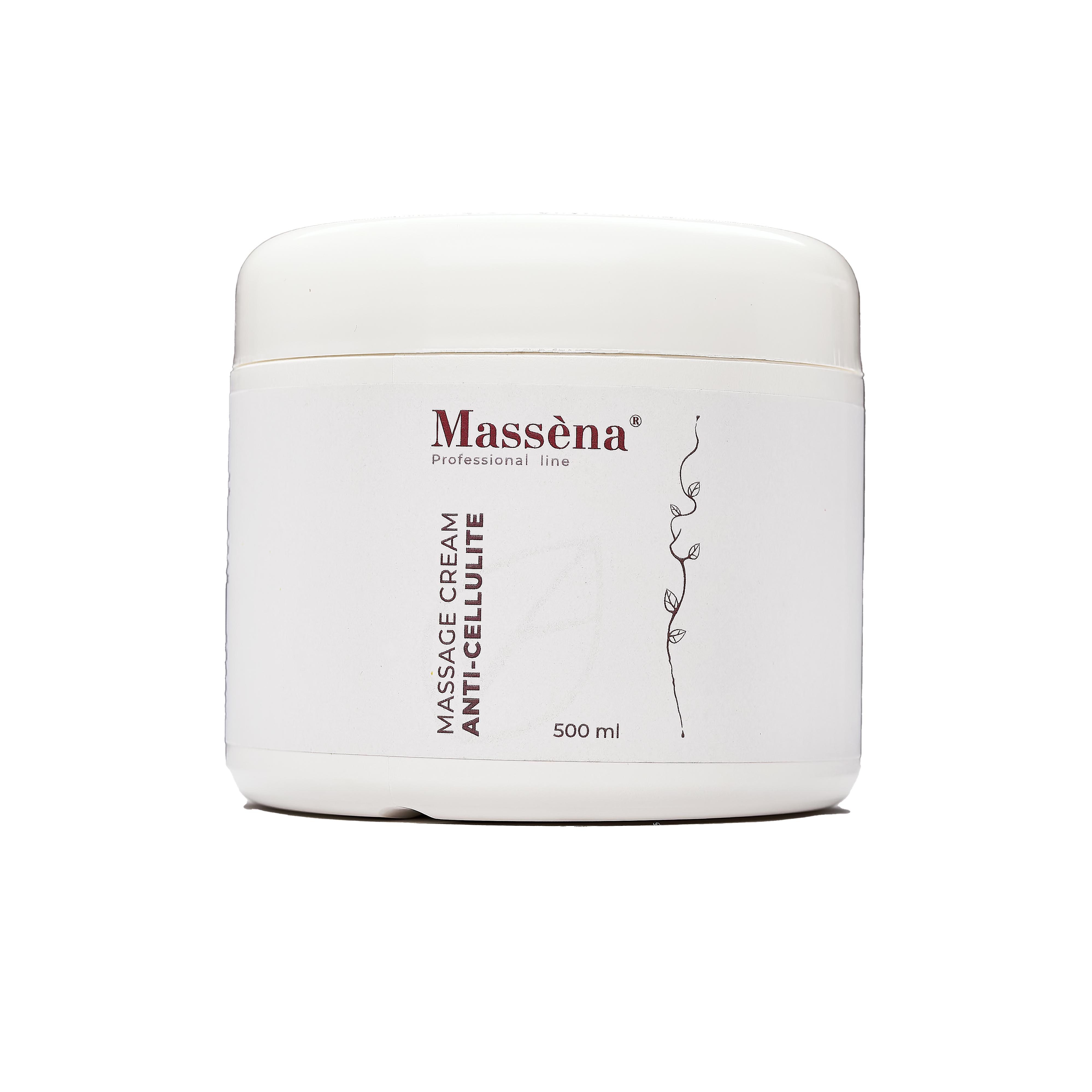 Крем для тела антицеллюлитный MASSENA MASSAGE CREAM ANTI-CELLULITE массажный 500 мл (37298666)