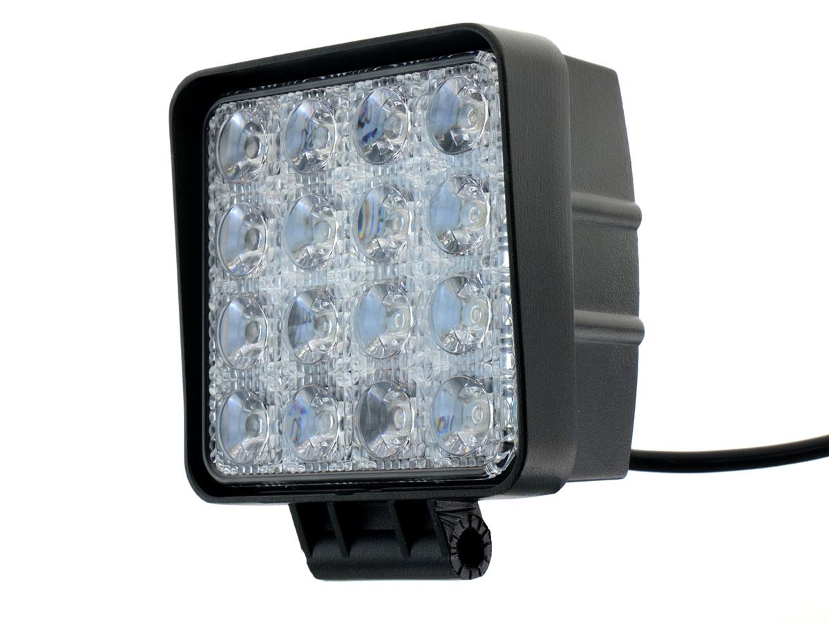 Фары дополнительные LED Cyclone WL 107 48 W EP16 FL SW квадратные ближний