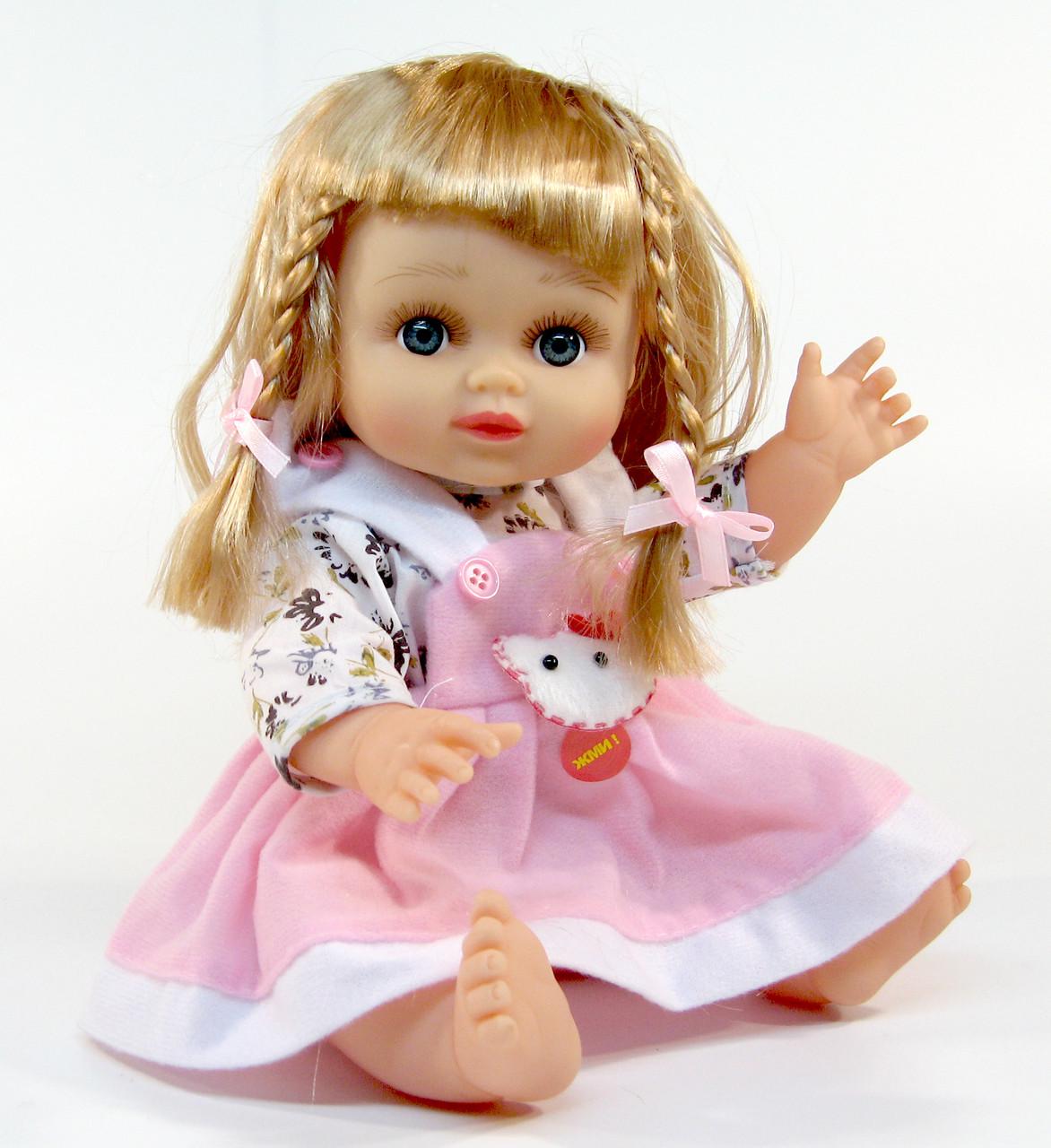 Кукла 5068 музыкальная 8 фраз длинные волосы высота 34см в сумке-рюкзаке