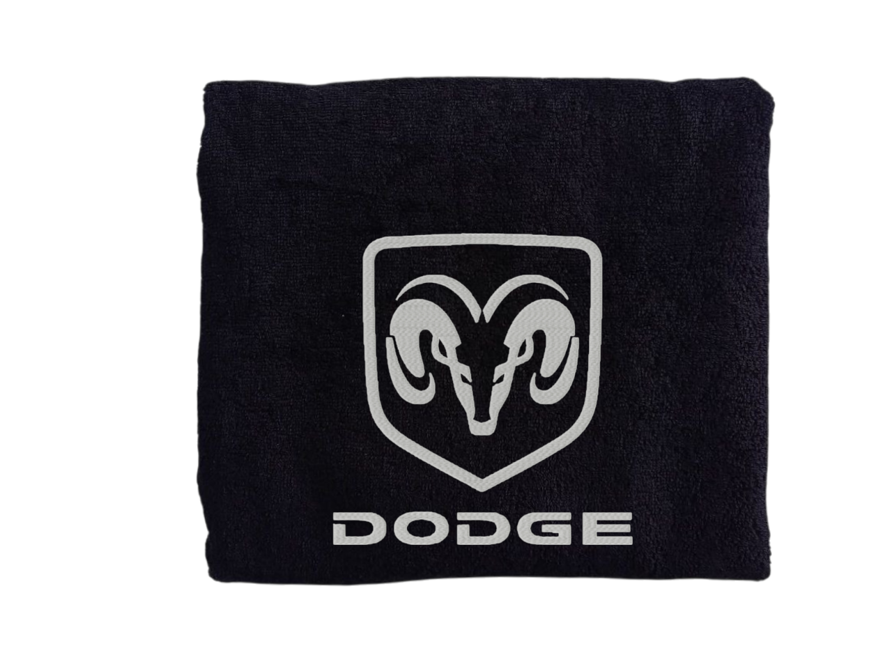 Рушник з вишивкою Dodge махровий банний 70х140 см Чорний (00451)