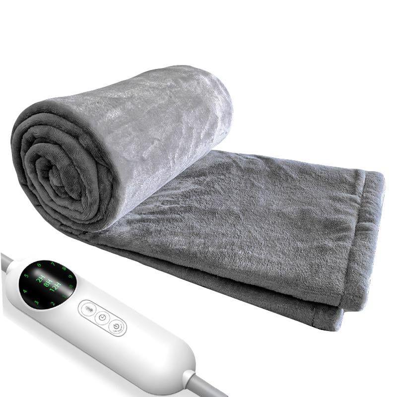 Плед одеяло с подогревом от сети 220 В 180х150 см Gray