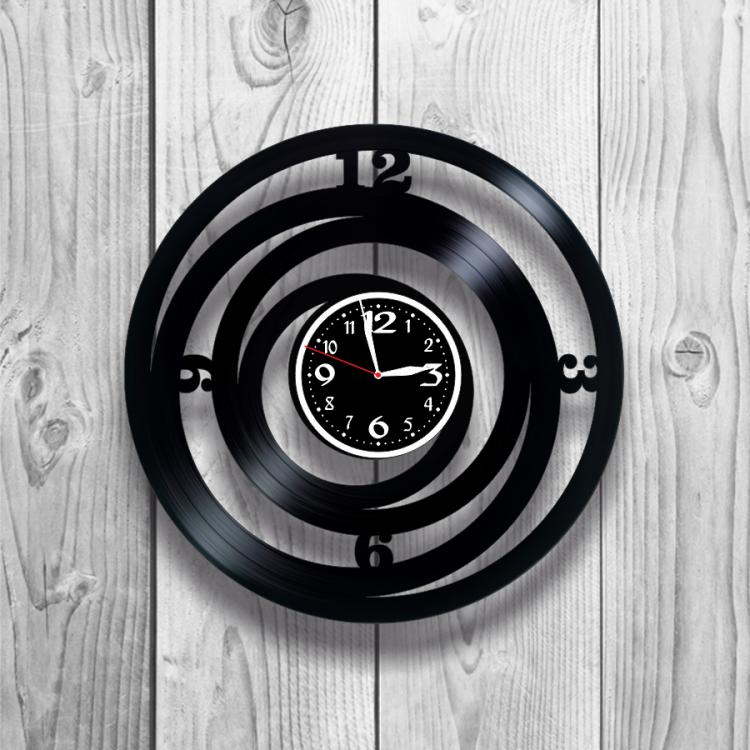 Часы настенные Лофт-ретро 0267 из виниловой пластинки