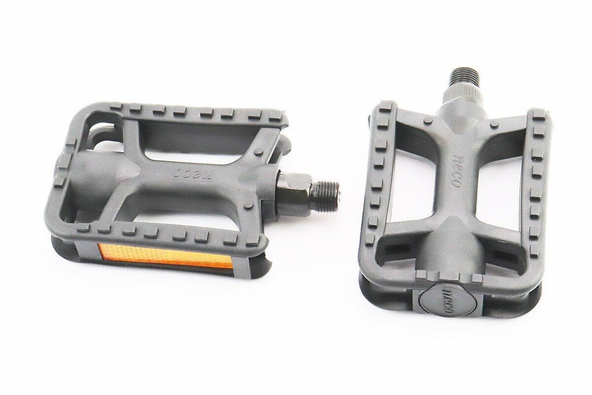 Педалі NECO MTB для велосипеда 9/16" 109x76x25 мм пластикові Чорний (10005462)