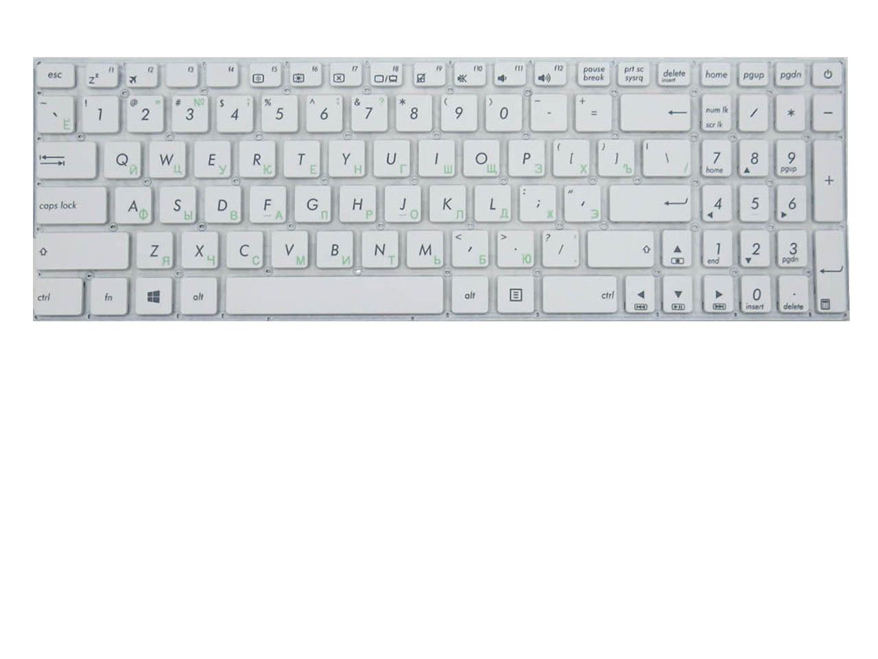 Клавиатура для ноутбука Asus D540 D540LA матовая (0KNB0-610TRU00)