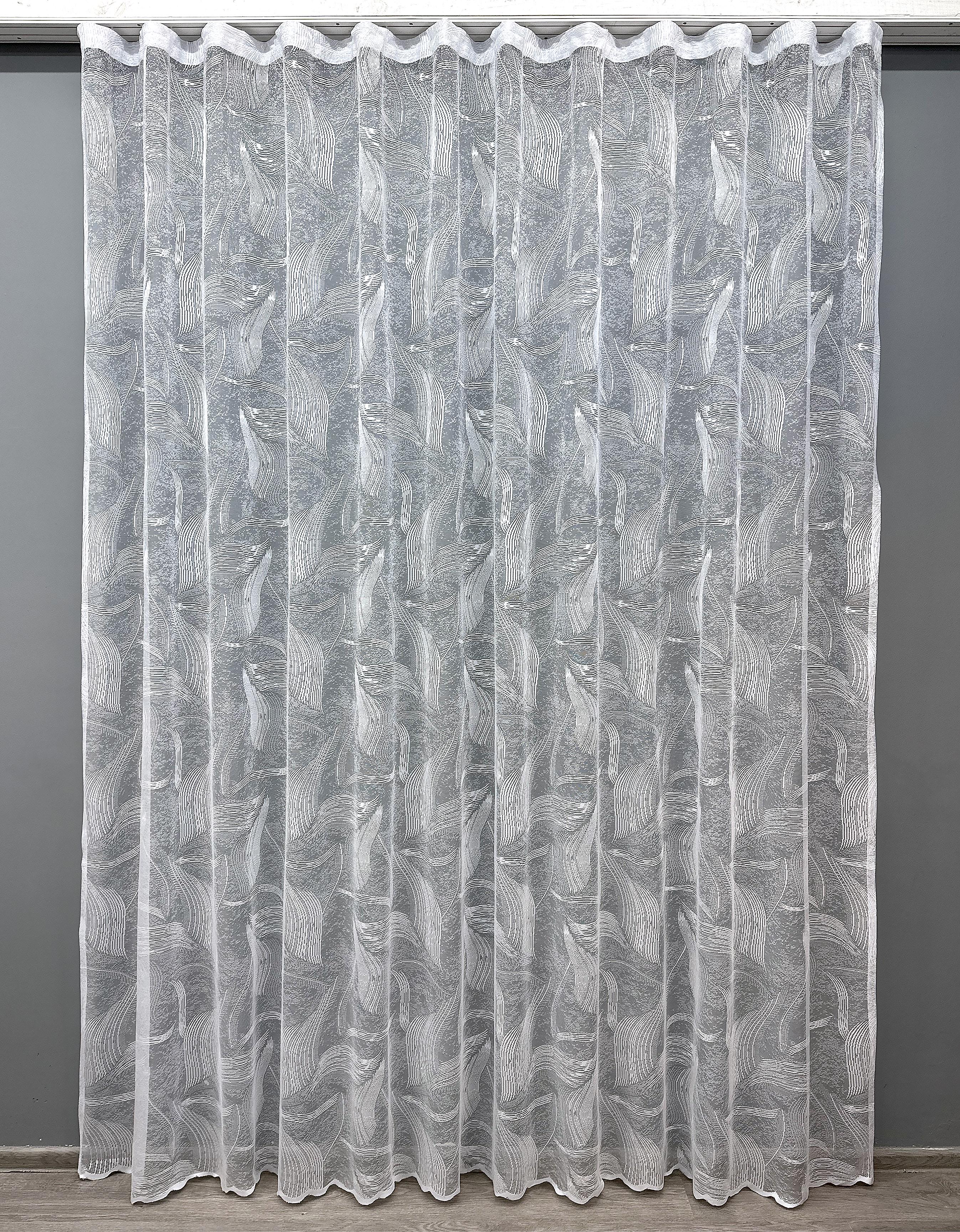 Тюль VR-Textil 1594т жаккард 300х270 см Белый (42-0550)