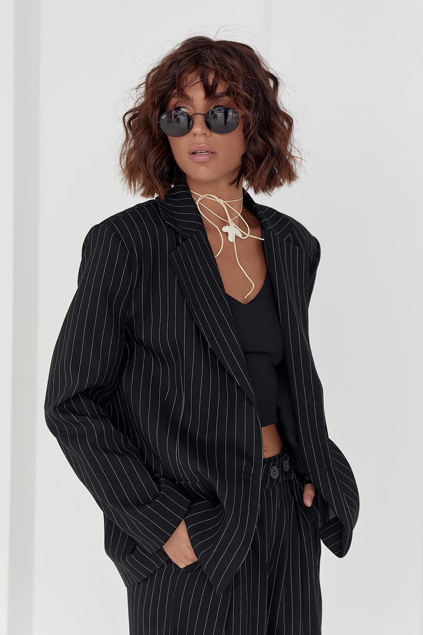 Пиджак на пуговицах XL Черный (11859702) - фото 9 Пиджак на пуговицах XL Черный (11859702) - фото 9