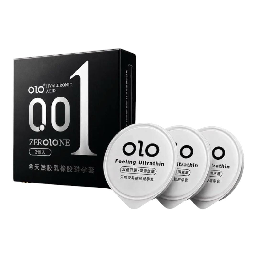 Презервативы OLO 3 шт. Черный (00287)