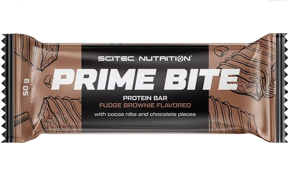 Протеїновий батончик Scitec Nutrition Prime Bite 50 g Brownie - фото 1