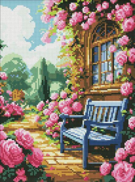 Алмазная мозаика Ideyka Цветочный сад 30x40 см (Id-AMO8140)