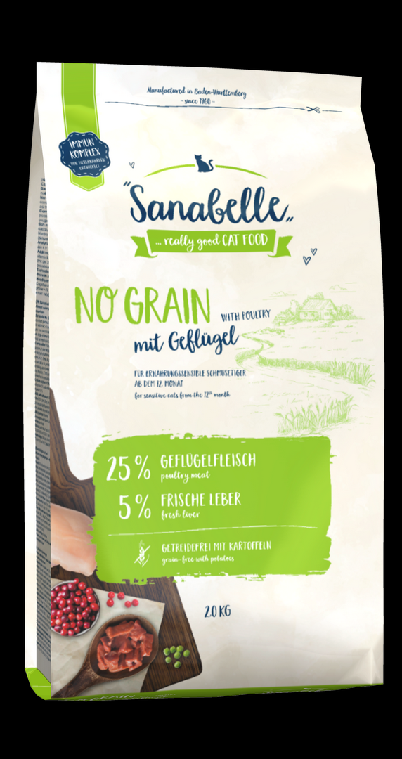 Сухой корм для котов Bosch Sanabelle No Grain with poultry 2 кг