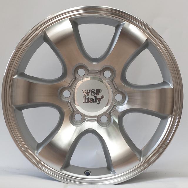 Литые диски WSP Italy Toyota W1707 Yokohama Prado 7x16 6x139,7 ET10 DIA106,1 Silver polished
