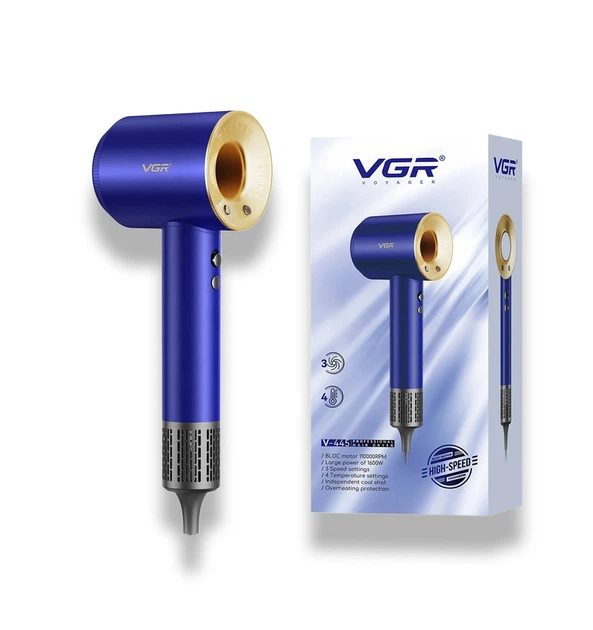 Фен VGR V-445 1600W BLDC 110000 об/мин Синий (ML-05424)