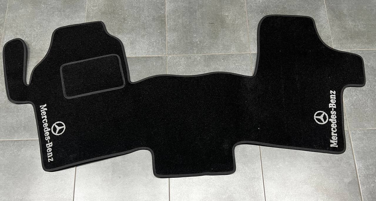 Коврики в салон ворсовые для Mercedes Vito 639 2003-2014 сплошной 5 шт. Черный (27326628)