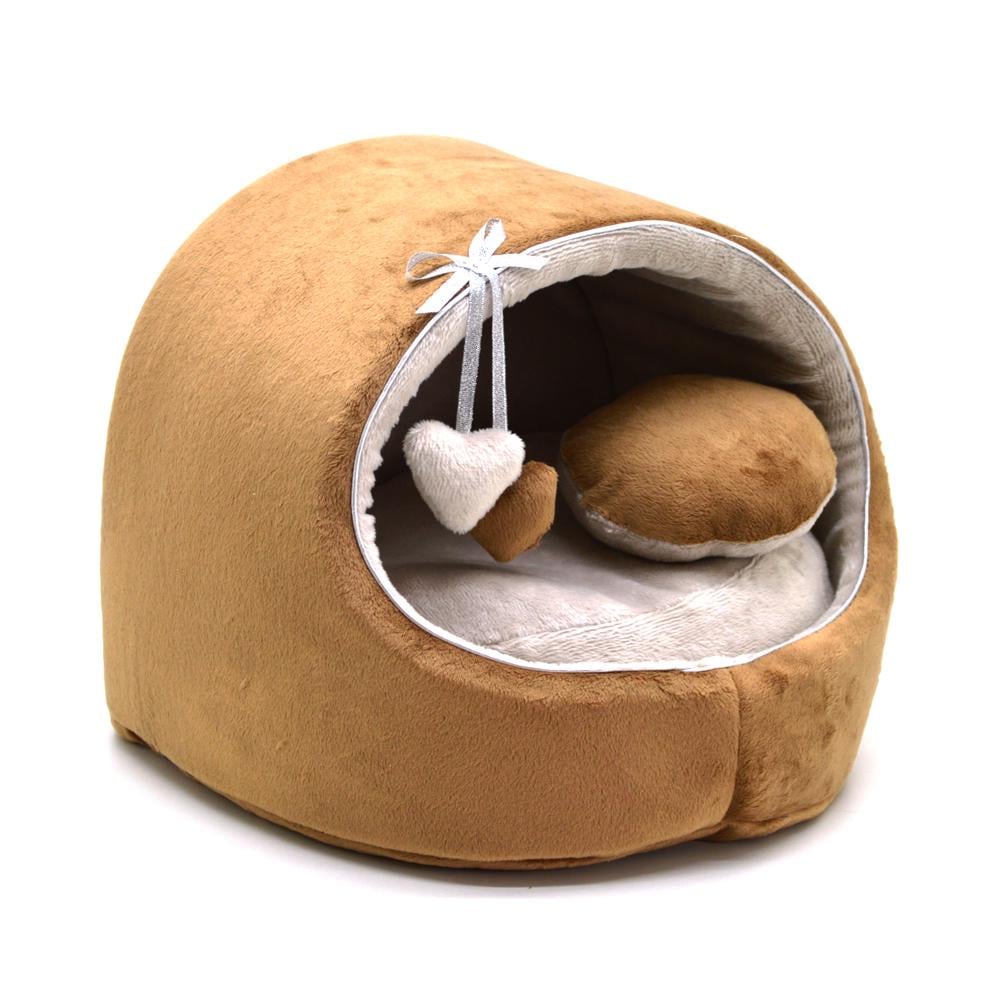 Будиночок для тварин Zoo-hunt Плюш №1 360х320х320 мм Коричневий (26715326)