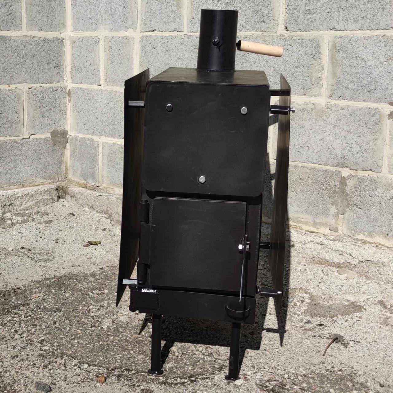 Буржуйка Троян із захисним кожухом фарбована (2616442719)